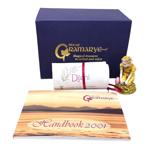 Isle Of Gramarye Dijani Faerie Figurine With Box & Handbook 2001 Harmony Kingdom - Picture 1 of 10